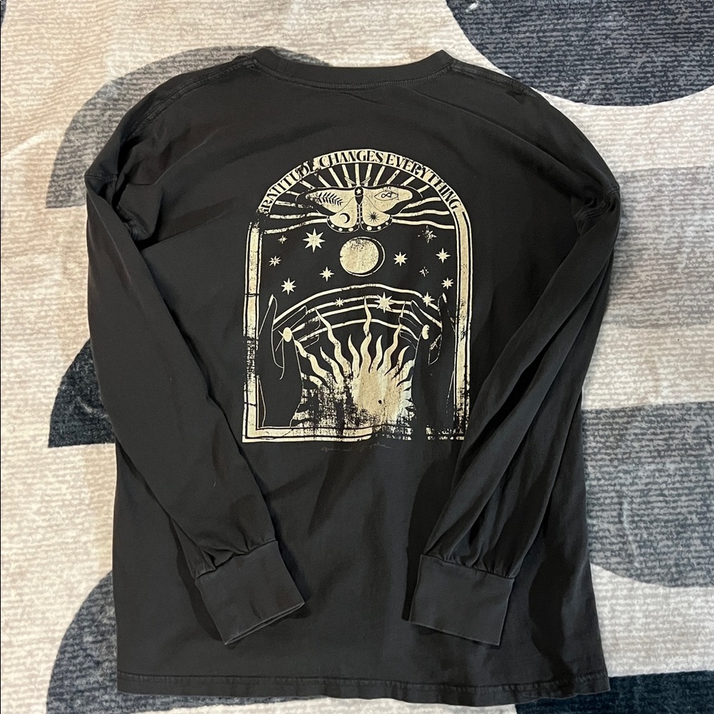 Spiritual Gangster Dark Grey Long Sleeve Shirt - Medium - Picture 4 of 5